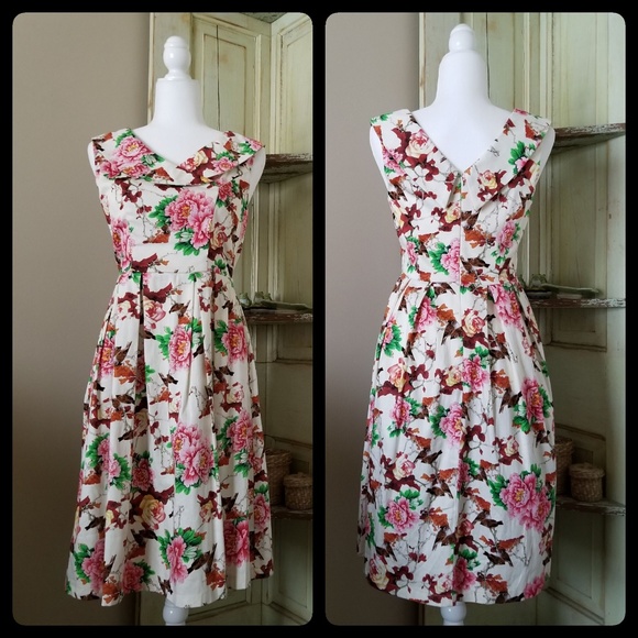 Sunny Girl Dresses & Skirts - Retro fit-n-flare dress by Sunny Girl